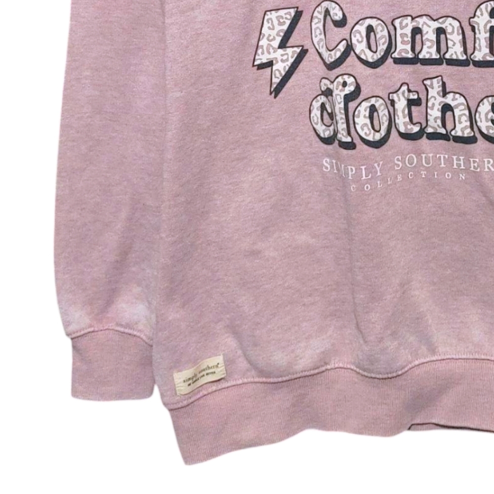 Simply Southern Relaxed Crew Neck Lilac Purple Sweatshirt Women's Size Small S - Picture 6 of 7